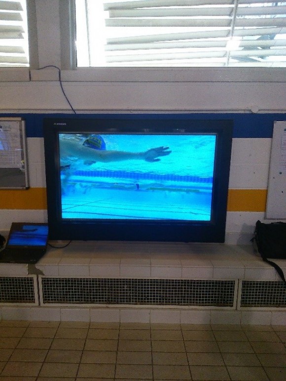 Digital Signage im Poolbereich 