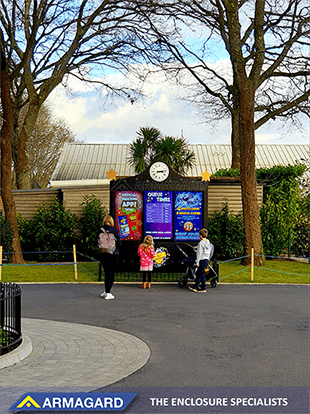 Paultons Park Outdoor digital signage eingerichtet