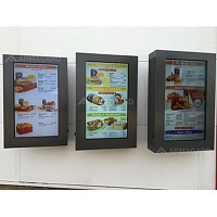 Digitale Drive Thru Menükarte