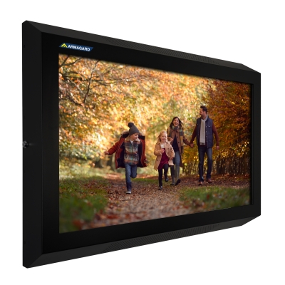 Ansicht von links des Armagard Hochsicherheits-TV-Schutz