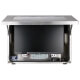 Offene Vorderansicht eines IP66 Industrie-Display Edelstahlgehäuses mit installiertem iiyama 24-Zoll Bildschirm