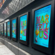 Eine Reihe von 55-Zoll Outdoor Digital Signage Gehäusen für das Soho Place Theatre, London