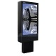 Outdoor Stele linke Seite mit Monitor