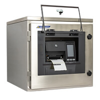 Zebra Etikettendrucker für Industrie | Edelstahl Gehäuse zum Druckerschutz | SPRI-400
