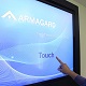 Ansicht von Digital Signage touchscreen im Einsatz