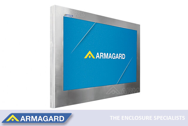 Armagard's Edelstahl Display Gehäuse 42 Zoll